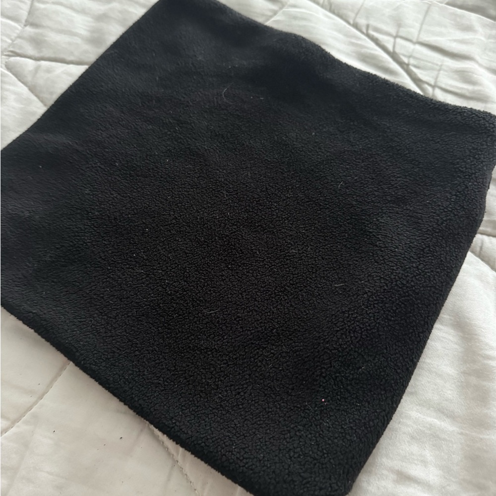 Black Fleece Neck Warmer with Logo